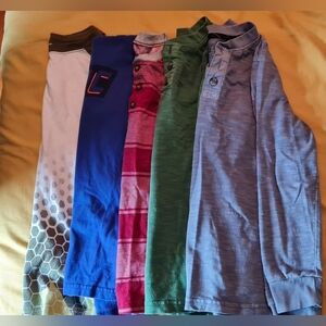 10pcs Boys Bundle Sweaters Pants Shirts- 7/8